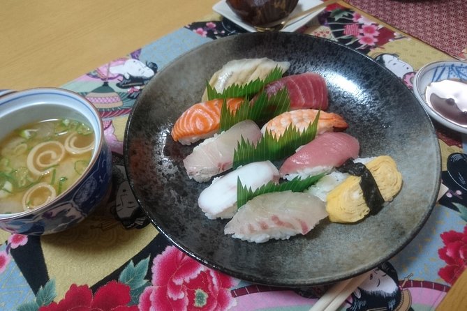 Enjoy a Basic Sushi Making Class - The meal moment: Itadakimasu, seasonal dessert, and green tea