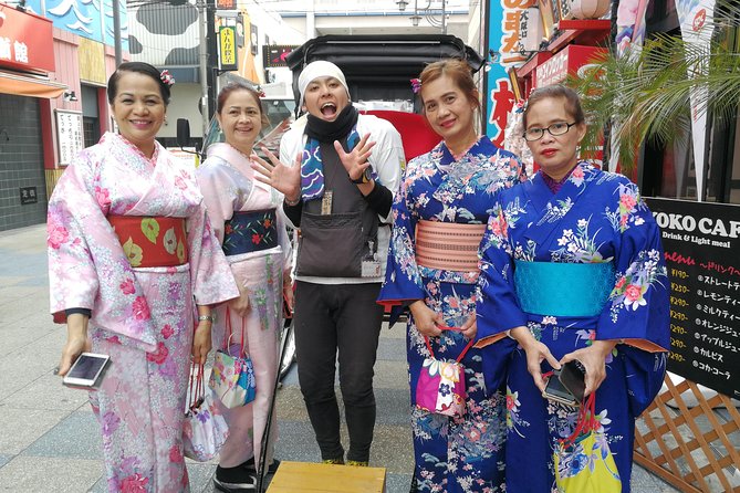 Exiting Rickshaw ride and Kimono experience - The rickshaw ride: photos, driver guidance, and a short but sweet window