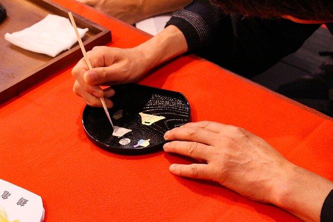 Gold Powder Makie Crafting and Tea Experience - Take Home Value: Coaster, Stand, and Display Ready