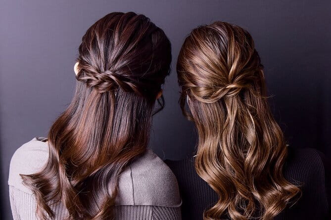 Hair set and Makeup - What the Artists Do During Your Session (Hair Ornaments and Full Makeup)
