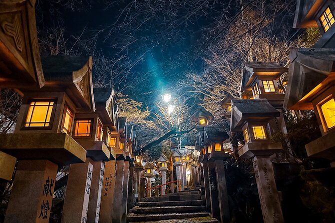 Hidden Gems of Osaka Kyoto Nara - Private Car Tour by Local Guide - Shingisan Chogosonshiji Temple at night: lantern paths and quiet energy