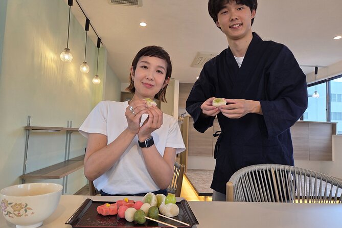 Japanese Sweets Making Class in Osaka - Fruit Daifuku mochi, with sweet bean paste and seasonal fruit