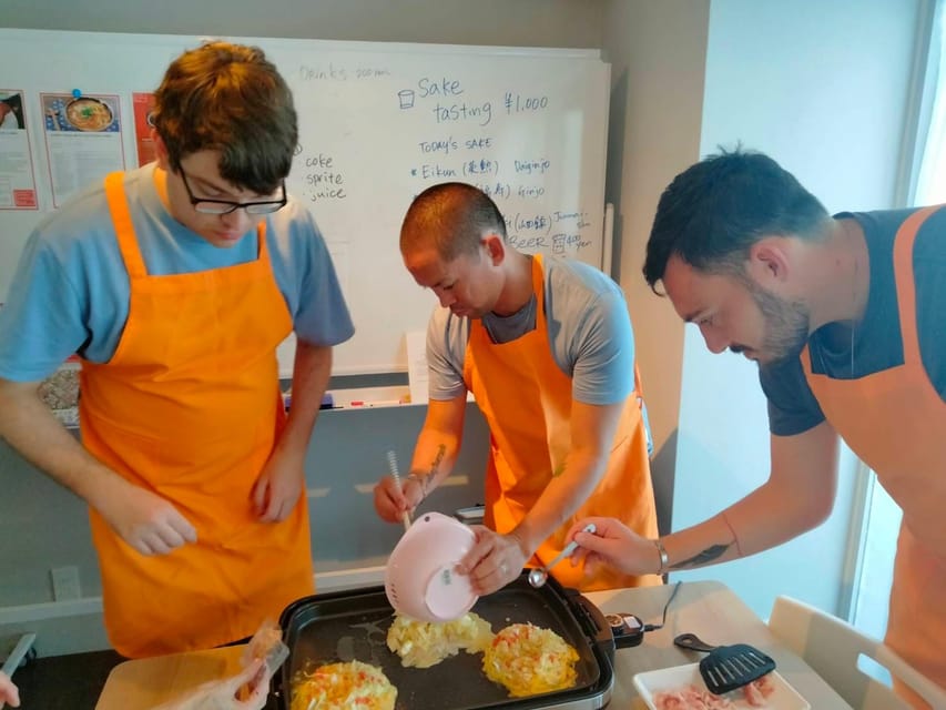 Okonomiyaki or Ramen&Gyoza Class with Local Shop Tour - Choosing your track: okonomiyaki and yakisoba OR takoyaki
