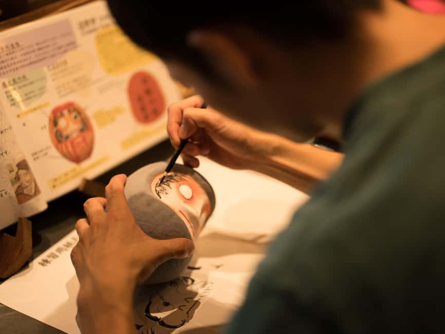 Osaka Daruma Workshop — Paint Your Own Good-Luck Daruma - The 90 to 110 minute flow, step by step