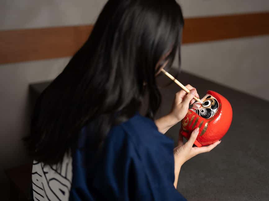 Osaka Daruma Workshop — Paint Your Own Good-Luck Daruma - The one trade-off: studio rules and timing
