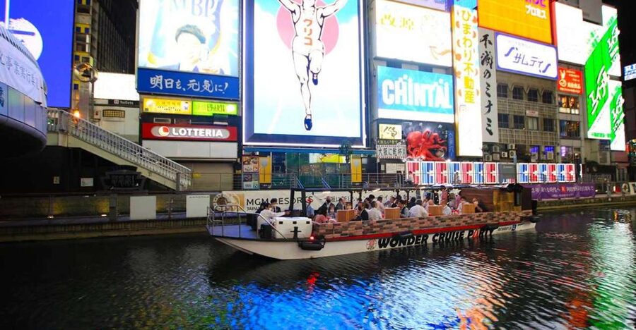 Osaka: Dotonbori District River Cruise with Drink Discount - Neon, Water, and a Covered Boat: The Feel of This Dotonbori Cruise