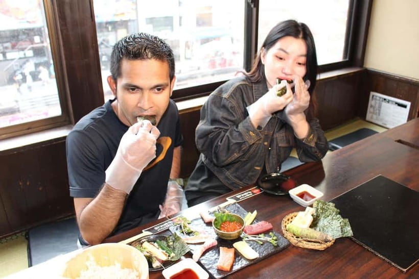 Osaka Dotonbori: Hand Roll Sushi Experience - What to expect to eat, drink, and how much it feels like food