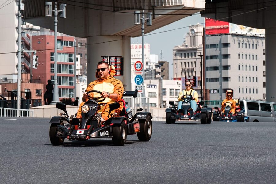 Osaka: Go Kart Tour on Osaka Streets with Guide - Your Osaka route: Tsutenkaku to Namba, with a Castle breather