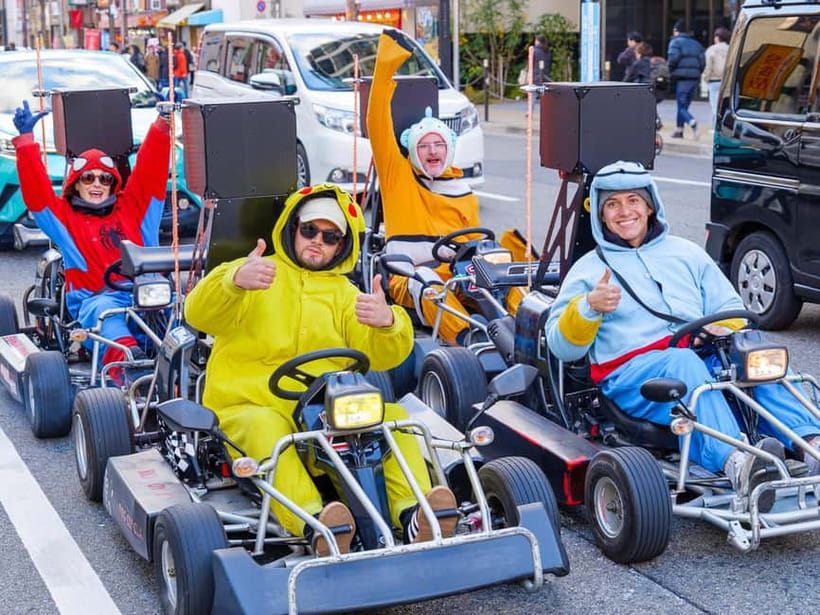 Osaka: Guided Go Karting Tour in a Funny Costume - Key things to know before you drive