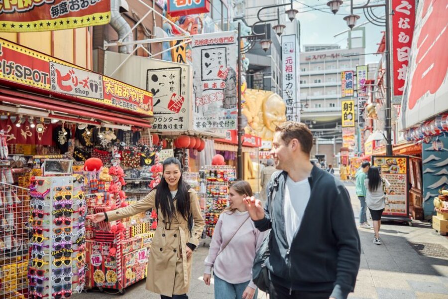 Osaka: Highlights & Hidden Gems Private Walking Tour - Namba and Kuromon Market: street food with direction