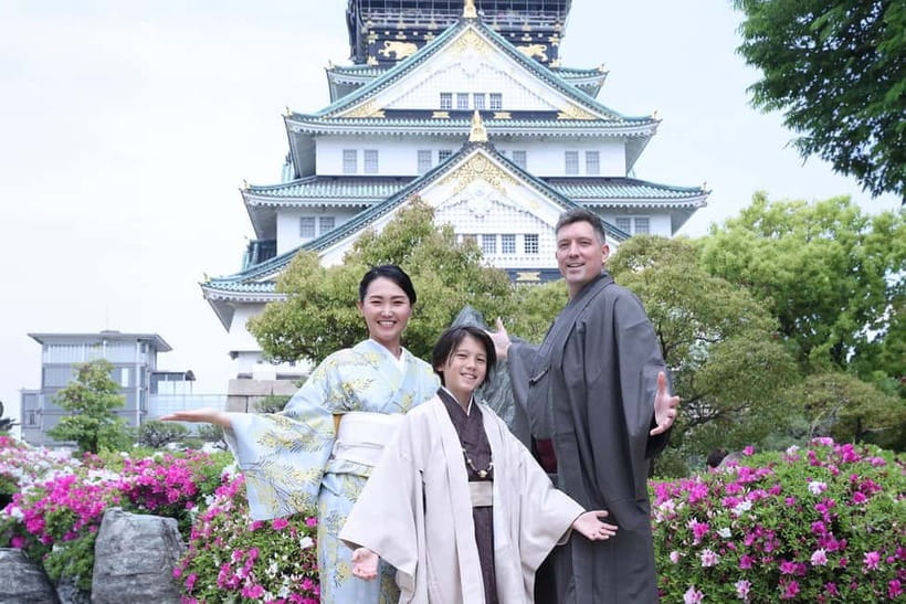 Osaka: Kimono Rental, Photoshoot, and Castle Visit - Choosing Your Kimono or Yukata, Including Baby and Kids Sizes