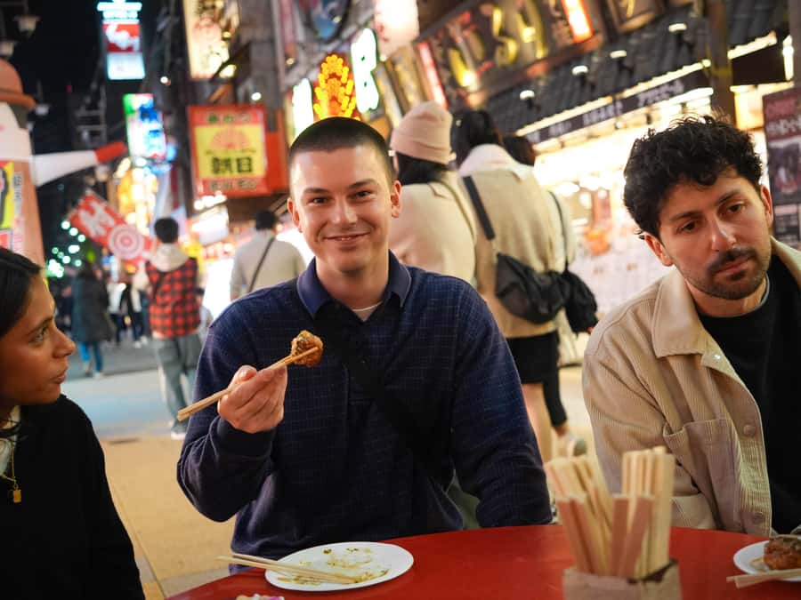Osaka Morning Tour: Shitennoji Temple, Shinsekai &Doutonbori - Dotonbori time and the neon-to-food contrast