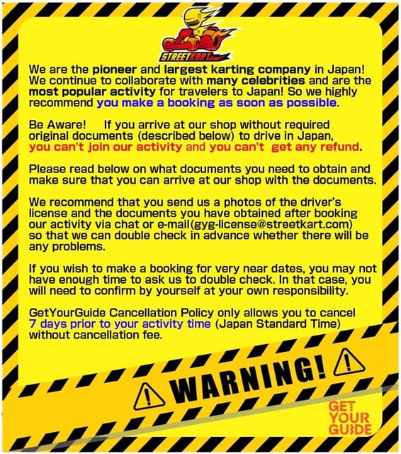Osaka: Original Street Kart Experience (1 Hr) - Safety Rules That Make the Fun Work