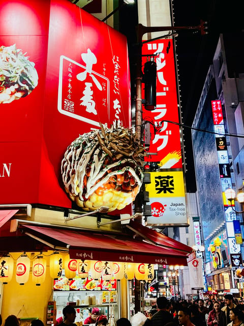 Osaka: Priceless Osaka City Private Tour By English Driver - Dotonbori: Night Lights, Street Energy, and Easy Regrouping