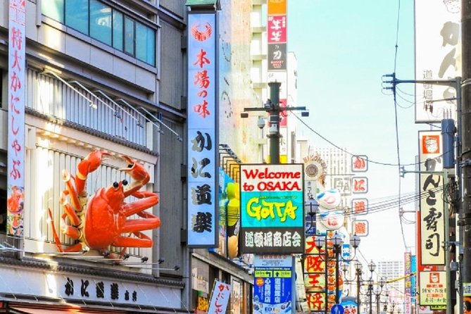 Osaka Private Tour by Public Transportation - Dotonbori District: canal landmarks, great photos, and easy walking time