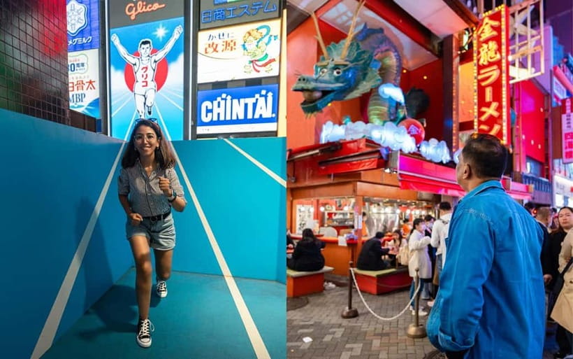 Osaka: Private Vibrant Nighttime Photoshoot (Dotonbori) - The hidden side streets that make your set look custom
