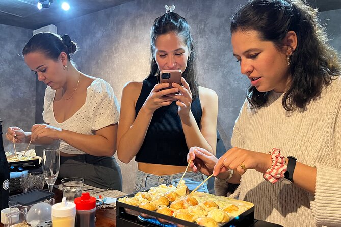 Osaka Sake Tasting & Takoyaki Cooking Experience - Takoyaki DIY: the secret recipe plus wagyu and cheese