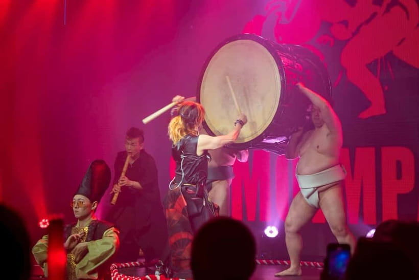 Osaka:SUMO BEATS SHOWCASE: Taiko Drum and Wagyu burger! - Your Turn: Participatory Sumo Challenge and Wrestler Interaction