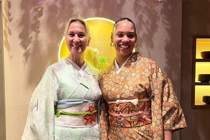 Osaka: Tea Ceremony, Calligraphy, and Kimono Experience - Kimono fitting, obi, and getting photo-ready comfortably