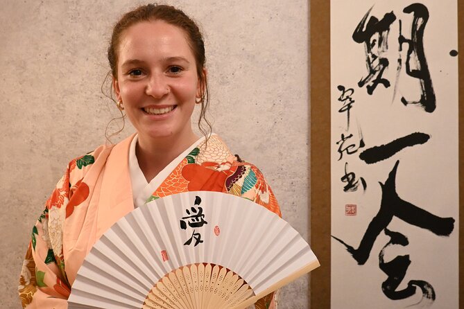 Osaka: Tea Ceremony, Calligraphy, and Kimono Experience - Calligraphy you can actually take home