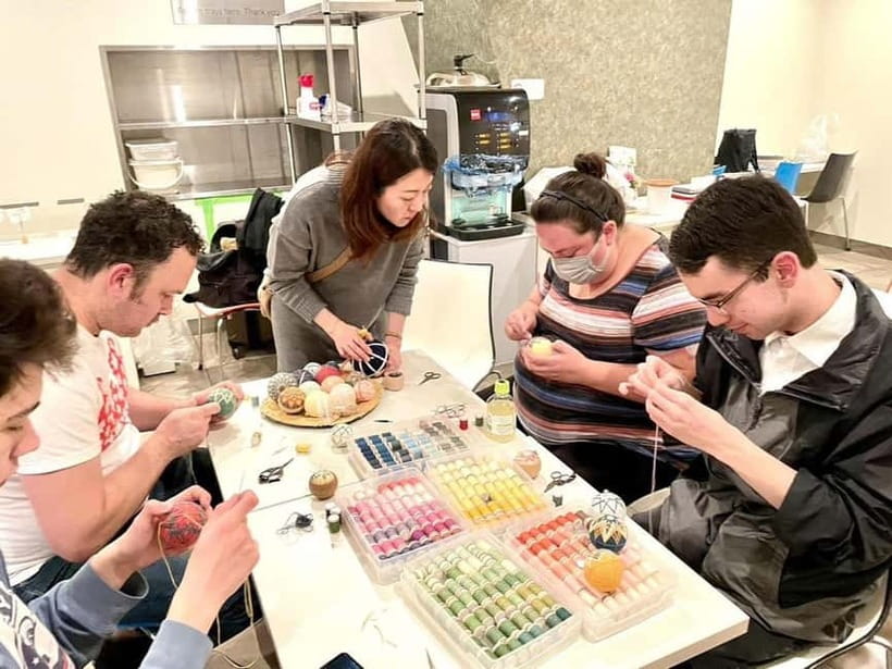Osaka: Temari Embroidery Workshop - Picking your Temari base ball and thread colors