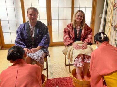 Osaka Temple Cool Foot Bath & Matcha Experience〈45min〉