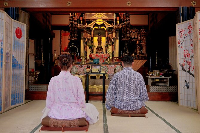 Osaka Temple: Evening Zen Chill–Exclusive fall plans〈60min〉 - Wearing a Yukata and Getting Comfortable on Tatami