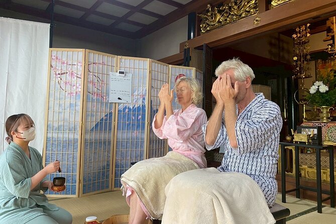 Osaka Temple: Evening Zen Chill–Exclusive fall plans〈60min〉 - Chilled Matcha, Matcha Ice Cream, and Japanese Sweets