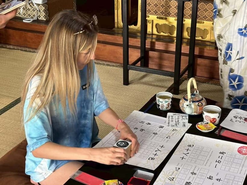 Osaka: Temple Tour and Traditional Calligraphy Lesson - Zazen Meditation for Focus, Not Performance