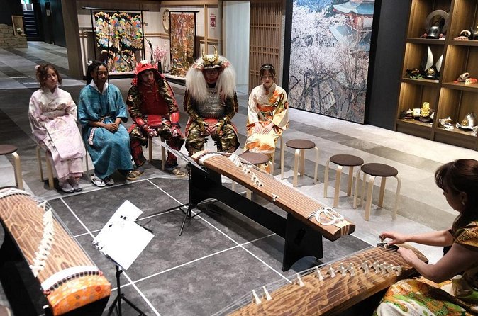 Premium Kimono Dressing, Tea Ceremony, Calligraphy, Samurai show - Who should book this Osaka kimono, tea, and samurai performance combo