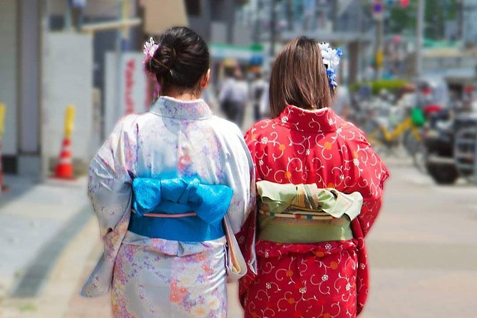 Real Kimono experience and Tsumami Kanzashi Workshop - Step 5: photo shooting with your accessory, then the Shinsekai stroll