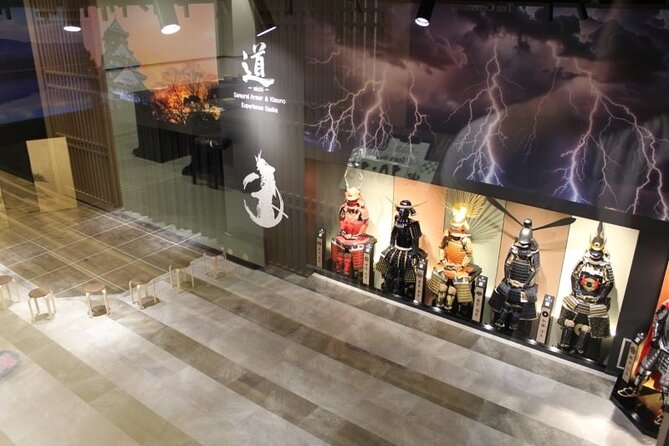 Samurai dress-up and shows, plus Tea Ceremony & Calligraphy - Indoors in any season, plus the locker and comfort basics