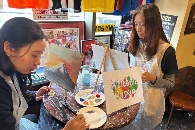Seasonal Japanese Culture Osaka Paint and Wine Experience - The 3-Hour Flow, from Start to Take-Home Masterpiece