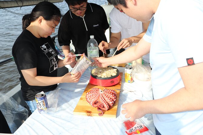Takoyaki Cooking Experience in Osaka Bay by Cruise - All-you-can-eat takoyaki, plus sauce flavor you can count on