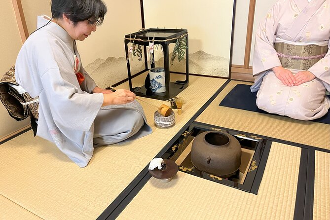 Tea ceremony experience in Osaka with a small group - Ryurei table style, then your turn to make matcha
