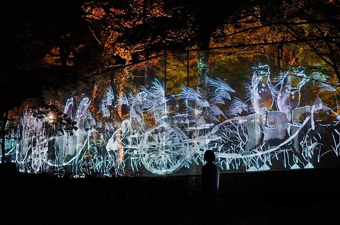 TeamLab Botanical Garden Osaka Ticket - The luminous bald cypress forest and responsive tree lighting